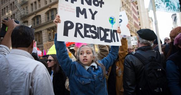 Demonstration gegen Donald Trump in New York