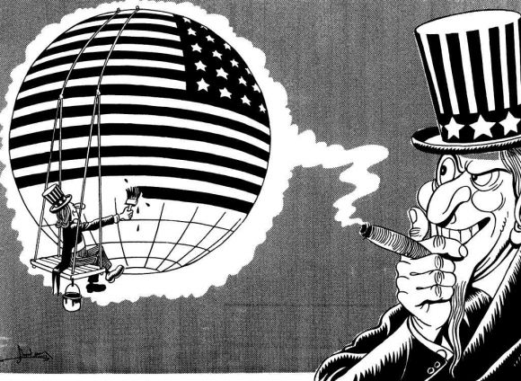Uncle Sams Traum / Karikatur: Mohammed Az-Zawawi