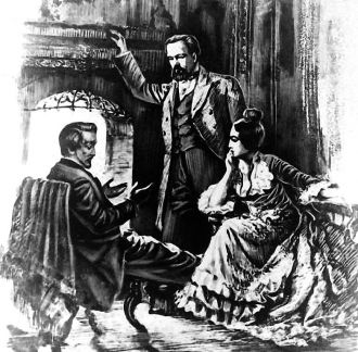 Heinrich Heine mit Karl und Jenny Marx