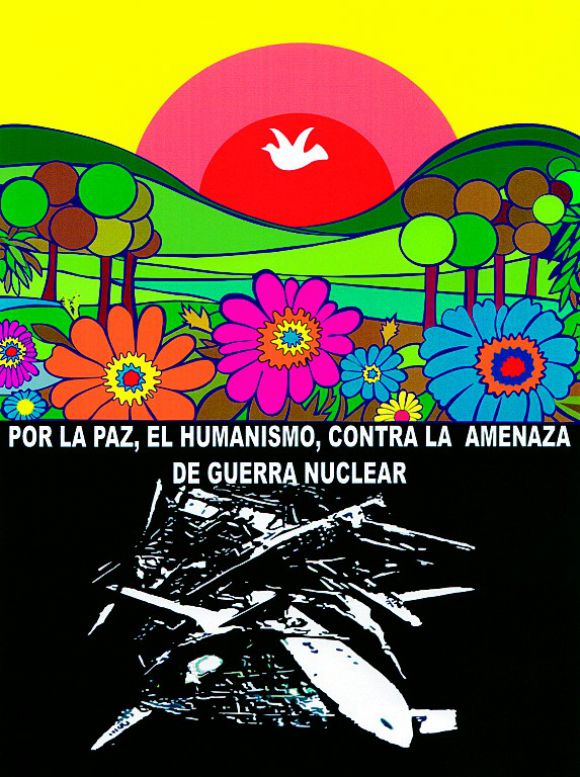 Für Frieden und Humanismus – gegen die Gefahr eines Atomkriegs / Kubanisches Plakat
