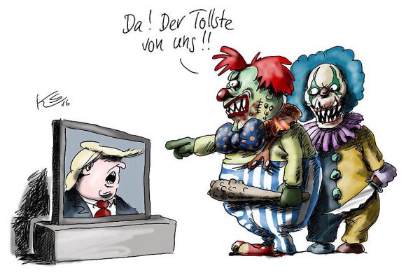 Da! Der Tollste von uns!! / Karikatur: Klaus Stuttmann
