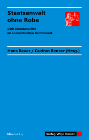 Bauer/Benser: Staatsanwalt ohne Robe