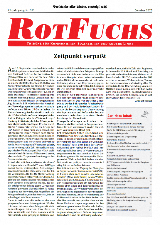 Rotfuchs 331 - Oktober 2025