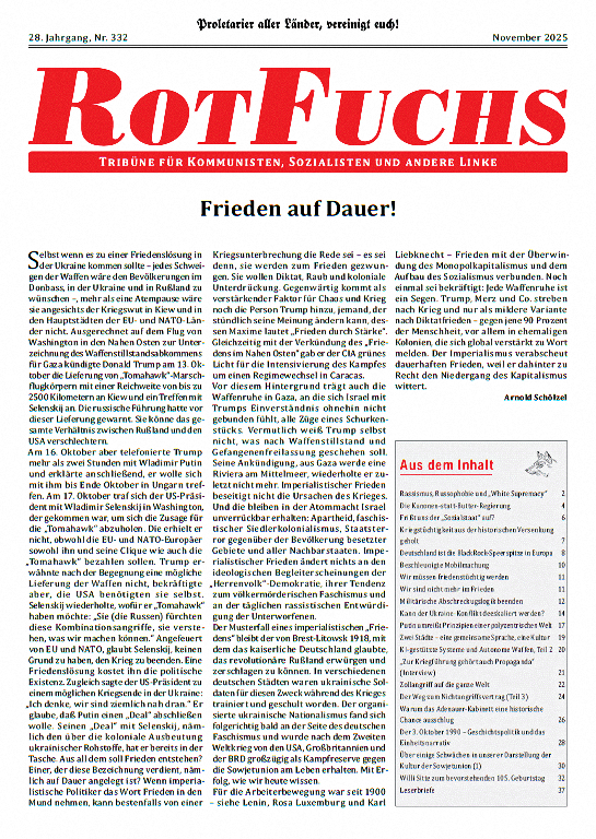 Rotfuchs 332 - November 2025