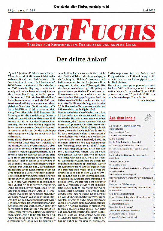 Rotfuchs 339 - Juni 2026