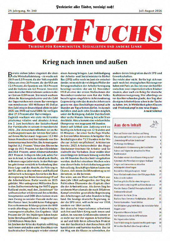 Rotfuchs 340 - Juli/August 2026