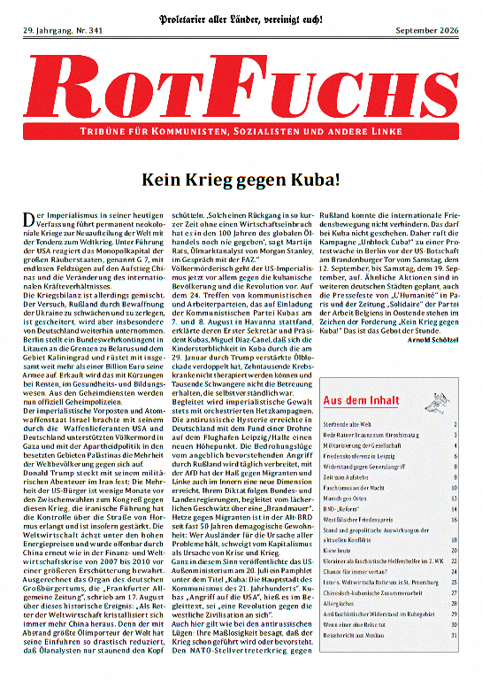Rotfuchs 341 - September 2026